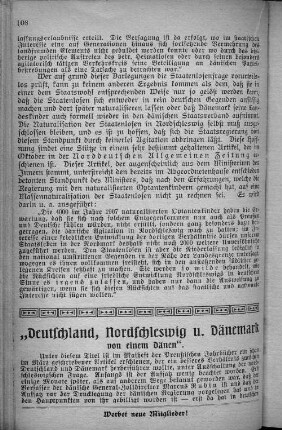 "Deutschland, Nordschleswig u. Dänemark von einem Dänen".