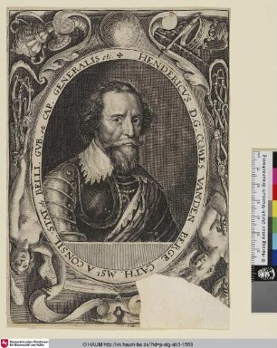 Hendericus D. G. Comes Van Den Berge ...; [Hendrik van den Bergh]