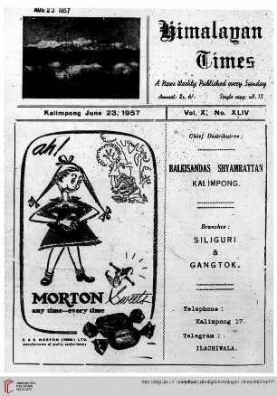 No. XLIV (23 June 1957)