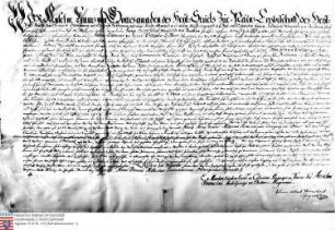 Anselm Franz Kurfürst v. Mainz belehnt Franz Georg Joseph Freiherr v. Wambold und seine beiden Brüder Anselm Casimir und Franz Philipp mit dem Hof...