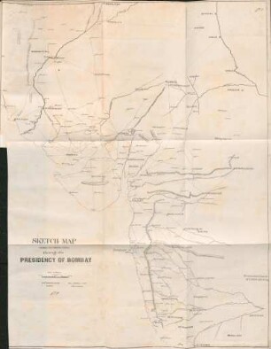 Sketch map shewing the principal roads through the Presidency of Bombay