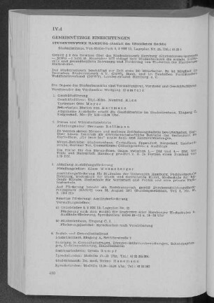 IV.4 Gemeinnützige Einrichtungen