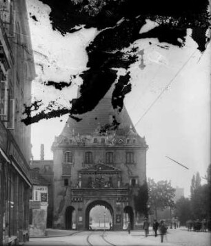 Rostock, Steintor : Rostock. Steintor, Stadtseite. Blick nach Süden