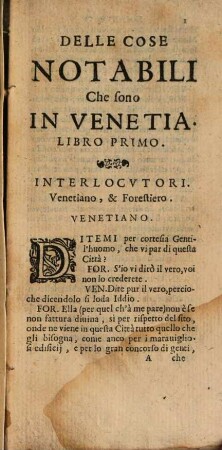 Le cose notabili et maravigliose di citta di Venetia