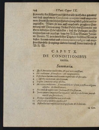 Caput X. De Conditionibus tacitis