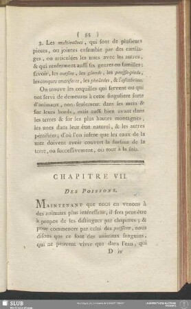 Chapitre VII. Des Poissons