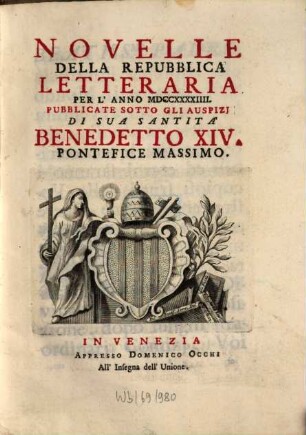 Novelle della repubblica letteraria. 1744
