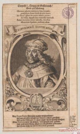 Leopold I., Herzog in Österreich, Graf zu Habsburg