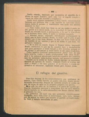 El refugio del gaucho.