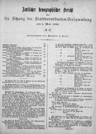 No. 17, 4. Mai 1893