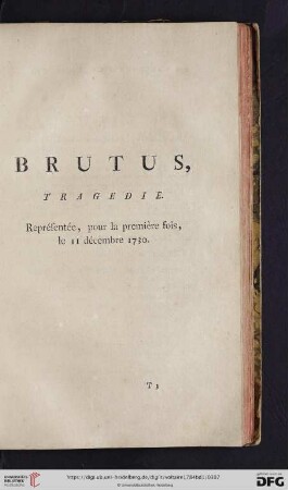 Brutus, tragedie