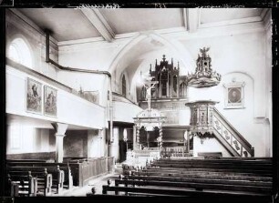 Evangelische Stadtkirche; Innenraum von Osten