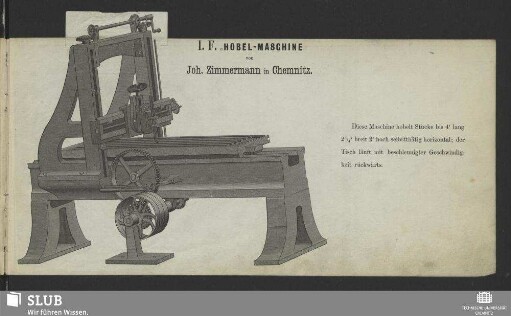 I. F. Hobel-Maschine