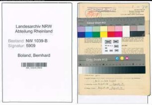 Entnazifizierung Bernhard Boland , geb. 12.09.1920 (Polizist)
