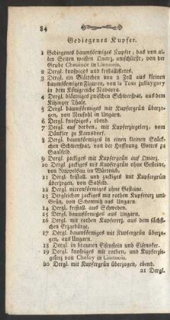 Gediegenes Kupfer.