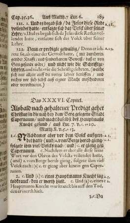Das XXXVI. Capitel. - Das XL. Capitel.