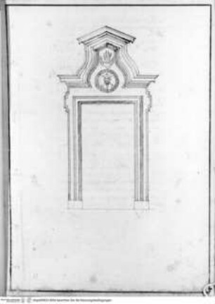 Piena relazione sulla fabbrica (Opus Architectonicum MS), Oratorio di San Filippo Neri, Ostportal (Anonimo C)