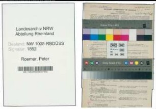 Entnazifizierung Peter Roemer , geb. 24.06.1894 (Platzmeister)