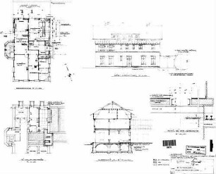 Altshausen: Empfangsgebäude Einbau Zentralstellwerk Grundrisse UG,EG