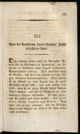533-541, XLI. Was die Ausübung dieses Gebotes Jesus erleichtern kann.