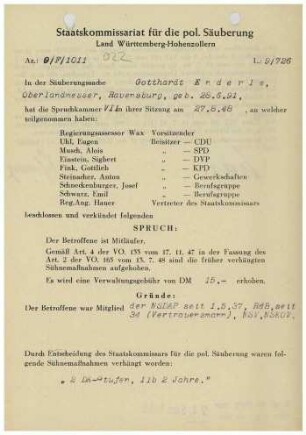 Enderle, Gotthardt