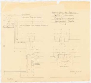 Haus Jansen, Berlin-Grunewald: Wohnzimmerfenster: horizontaler Schnitt 1:1
