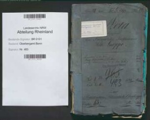 Groppe, Wilhelm 22.02.1830 - 20.06.1890; Bergrat; Prüfungs- u. Personalakten Band 1