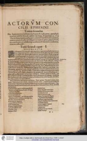 Actorum Concilii Ephesini, Tomus secundus