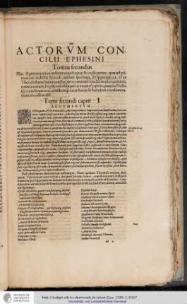 Actorum Concilii Ephesini, Tomus secundus