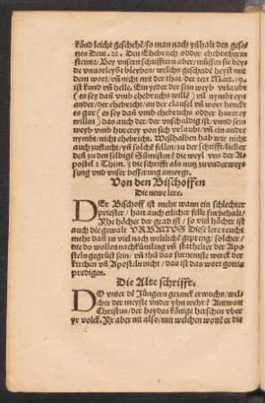 Von den Bischoffen