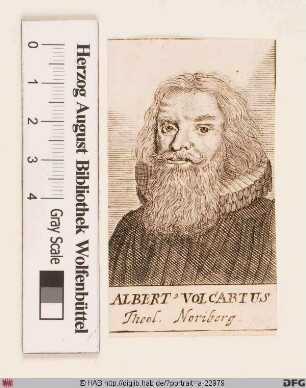 Bildnis Albrecht Volckhard (lat. Albertus Volcartus)