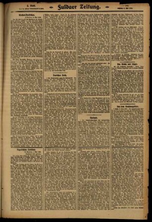 Dritte Ausgabe vom Samstag, den 03. Mai 1913.