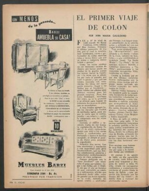 El primer viaje de Colón