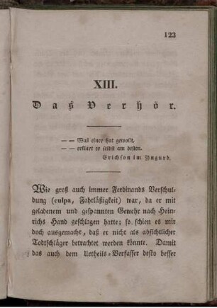 XIII. Das Verhör