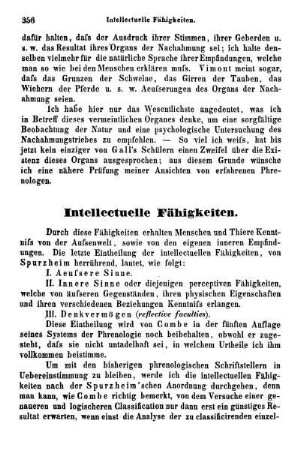 Intellectuelle Fähigkeiten.