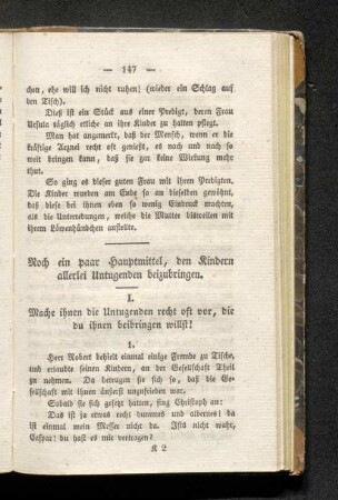Koch ein paar Hauptmittel, den Kindern allerlei Untugenden beizubringen.