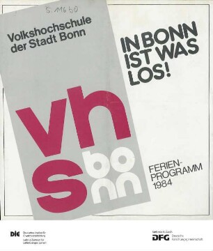 Ferienprogramm 1984