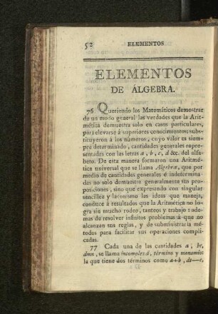Elementos de Álgebra.