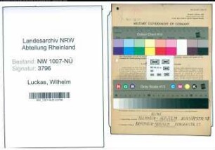 Entnazifizierung Wilhelm Luckas , geb. 24.03.1909 (Schlosser)