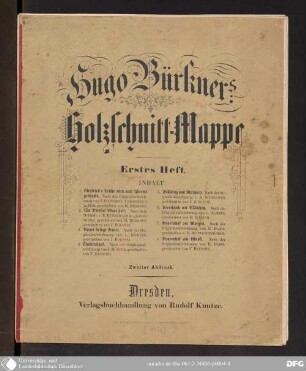 Hugo Bürkner's Holzschnitt-Mappe