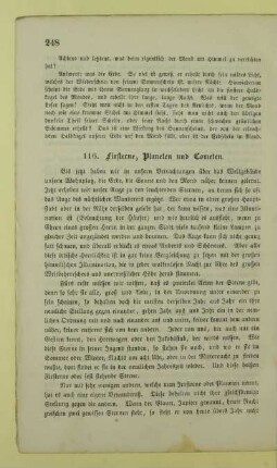 116. Fixsterne, Planeten und Cometen