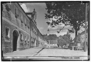 Oberpfalz, Pleystein. Marktplatz