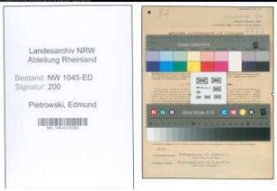 Entnazifizierung Edmund Pietrowski , geb. 22.07.1922 ()