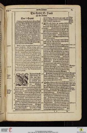Die Epistel Sanct Pauli an die Roemer