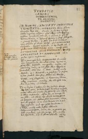 182r-184r, Fundatio caenobii Gottesaviensis, ex archivis excerpta (1591)