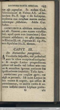 Caput III. De Notionibus peregrinis