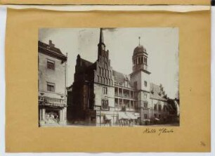 Rathaus, Halle/Saale: Ansicht (aus: Skizzen- und Fotoalbum 24)