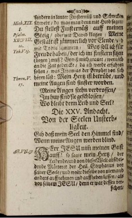 Die XXV. Andacht