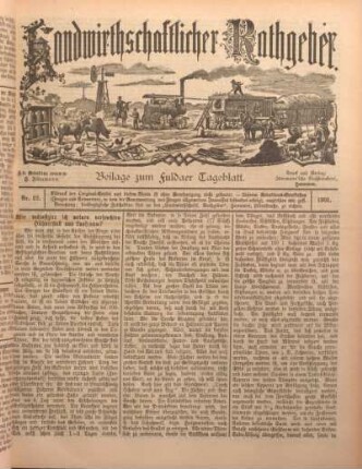22: Beilage vom Montag, 21. Oktober 1901