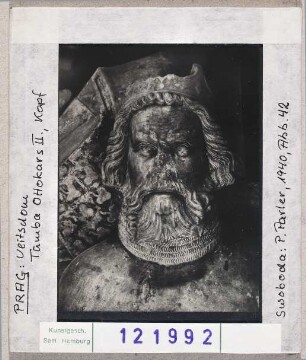 Prag: Veitsdom, Grabmal Ottokars II., Kopf